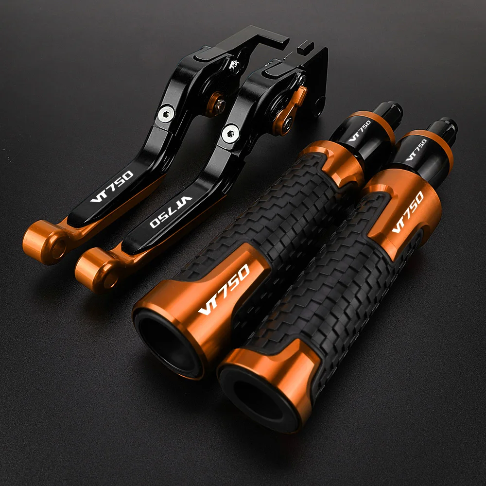 CNC FOR HONDA VT 750 VT750 AERO SPIRIT CDACE CDCD2ACE S RS CACE PHANTOM SHADOW Brake Clutch Levers Handle Handlebar Grip Ends 5