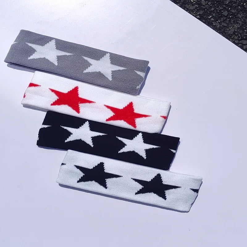 스타 헤어 밴드 한국 패션 고탄성 다용도 심플 스타일 땀 흡수 머리띠