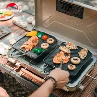 Sartén Plegable Antiadherente Naturehike para Camping, Utensilio de Cocina Portátil Ultraligero para Exteriores, Plancha para Asar Fácil de Limpiar