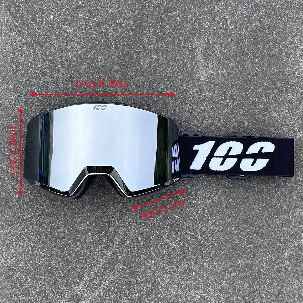 Neueste Motocross-Brille über der Brille, beschlagfrei, magnetische Linse, Off-Road, sanddicht, Motorradbrille für Männer und Frauen, Fahrradbrille – Detail 1