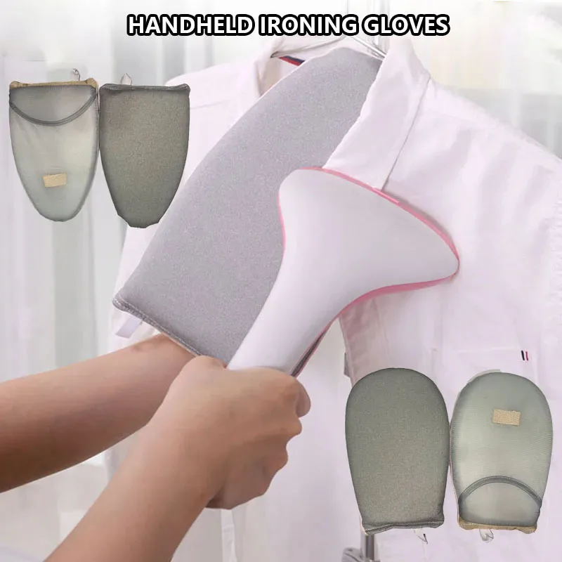 Household Mini Handheld Ironing Heat Resistant Glove Ironing Mat Ironing Board Portable Iron Anti-scald Iron Protective Mittens