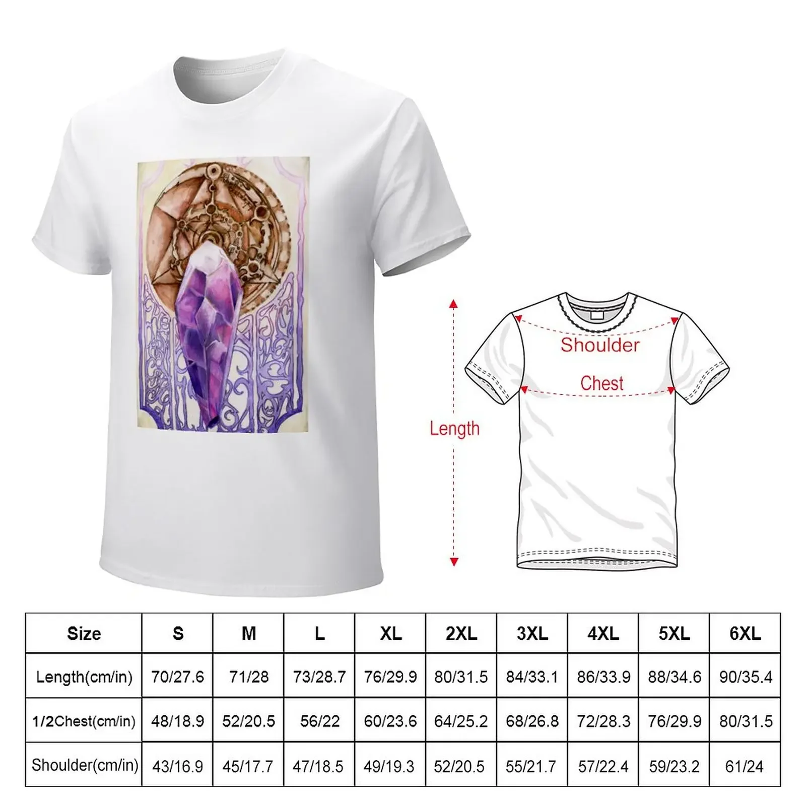 Crystal T-Shirt anime vintage customs design your own customs heavy weight t shirts for men