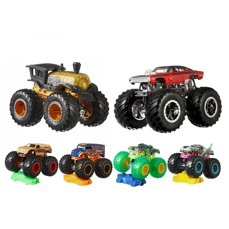 Original Hot Wheels Car Monster Truck Beetle 1/64 Jeep Hummer Suv Wild Big Feet Voiture Toys for Boys Collection Children Gift