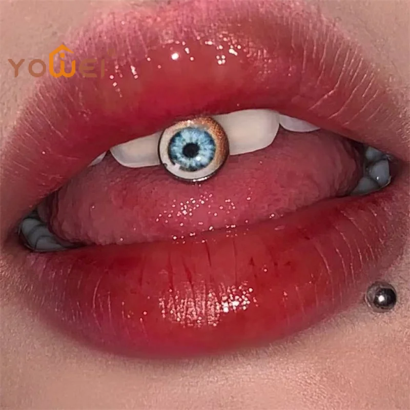 Latest Stainless Steel 14G Tongue Rings Barbell Glowe Tongue Barbell Jewelry For Women Piercing Tongue Piercing