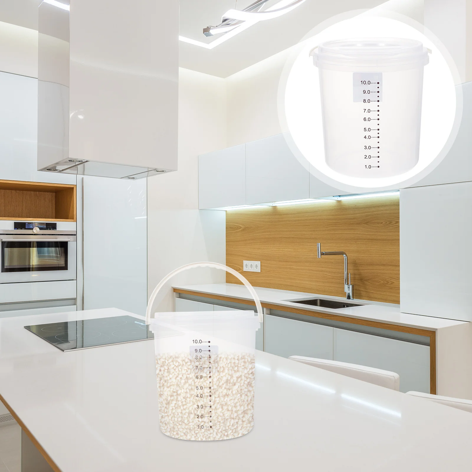 

1Pcs Rice Storage Box High-Quality Food-Grade Moisture-Proof Dust-Resistant Grain Container for Rice Flour Soybeans Cereal