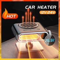 Car Heater 12V 120W Portable Electric Heating Fan Automatic Windshield Dryer Defogging Demister Defroster Heater For Car