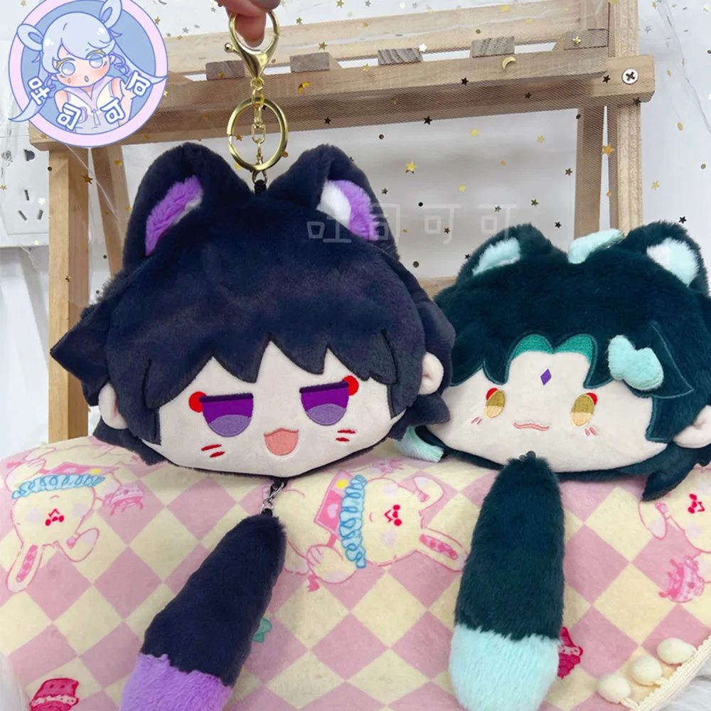 

Anime Genshin Impact Xiao Balladeer Cute Cat Series Cartoon Coin Purse Wallets Game Headset Storage Bag Gift