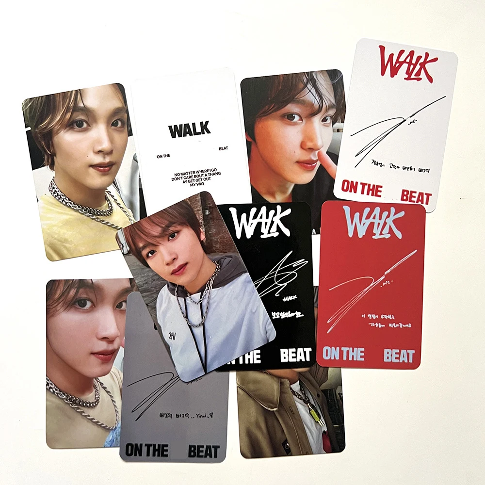 

5Pcs/Set KPOP WALK: ON THE BEAT Album Haechan Photocards Two Sides Personal Fashion Selfie Lomo Cards Postcards Fans Collection