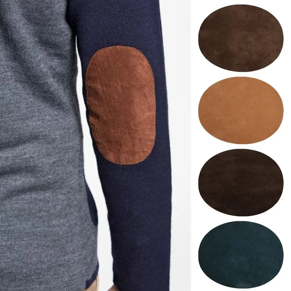 

Bag Clothing Accessories Suede Suede Fabric Patch Oval Iron-on Elbow Patches Iron On Patches Sweatshirt