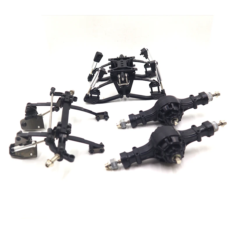 Metal Front/rear Suspension Rear Through Axle Kit for 1/14 Tamiya RC Truck Trailer Scania 770S Actros 3363 Volvo MAN F2000 Parts