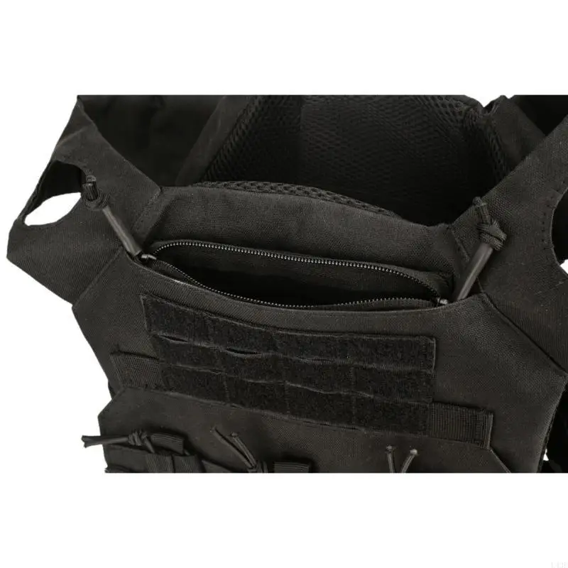 Tacticals Vest Zipper Insert Pocket Two Way Zips Hook &Loop Pocket Accessories 