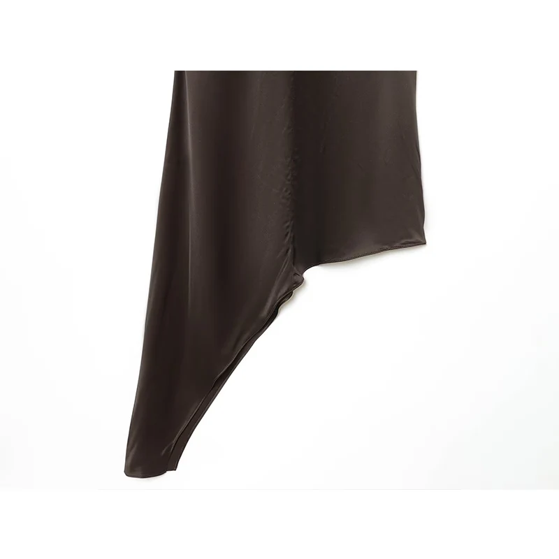 فستان بروتيل مرقع للنساء لصيف 2026 موضة جديدة نحيفة على شكل حرف v أنيقة لحفلات الرقص فساتين عطلة شبابية أنيقة للشارع #5