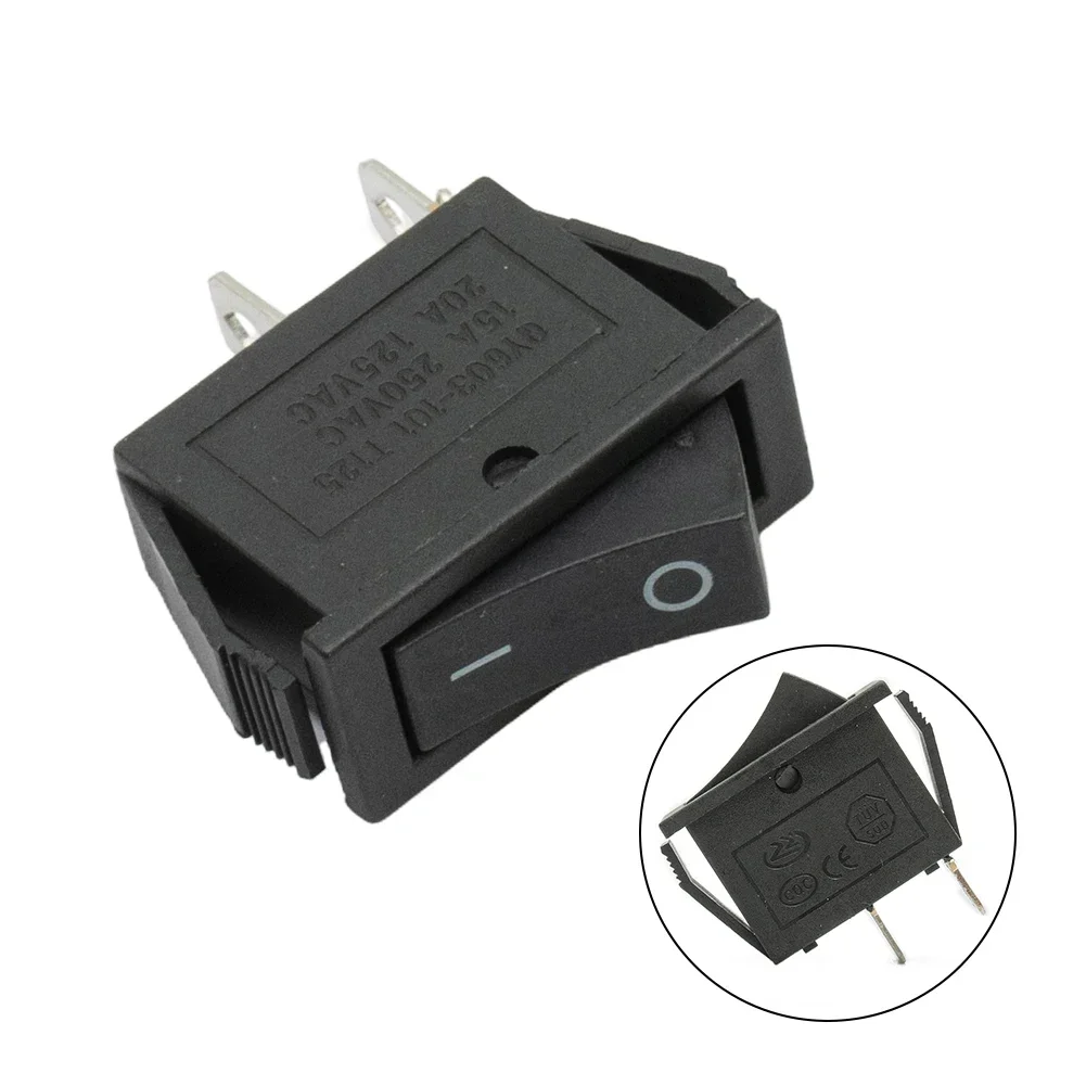 KCD3-101/2P ВКЛ-ВЫКЛ 16A 2-контактный точечный подсветка SPST защелкивающийся кулисный переключатель однополюсный 2-позиционный переключатель для 240 В переменного тока автомобиля на приборной панели лодки