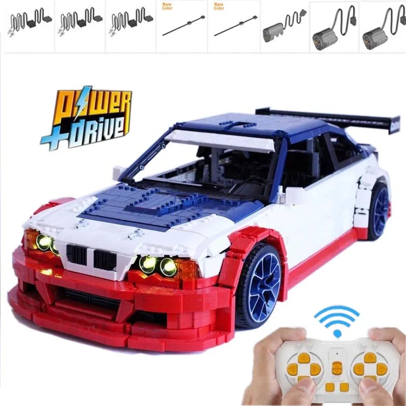 

New M3 E46 GTR Most Wanted - RC Model Supercar Racers Vehicles MOC-146520 Building Blocks Bricks Toys Kids Boys Birthday Gifts