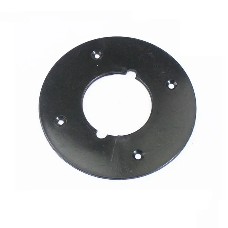 Imagem -03 - Placa Base Círculo Preto Forma Porão Base de Plástico Roteador Elétrico para 3612 3612c Roteador Escultura Ferramentas Acessórios Peças
