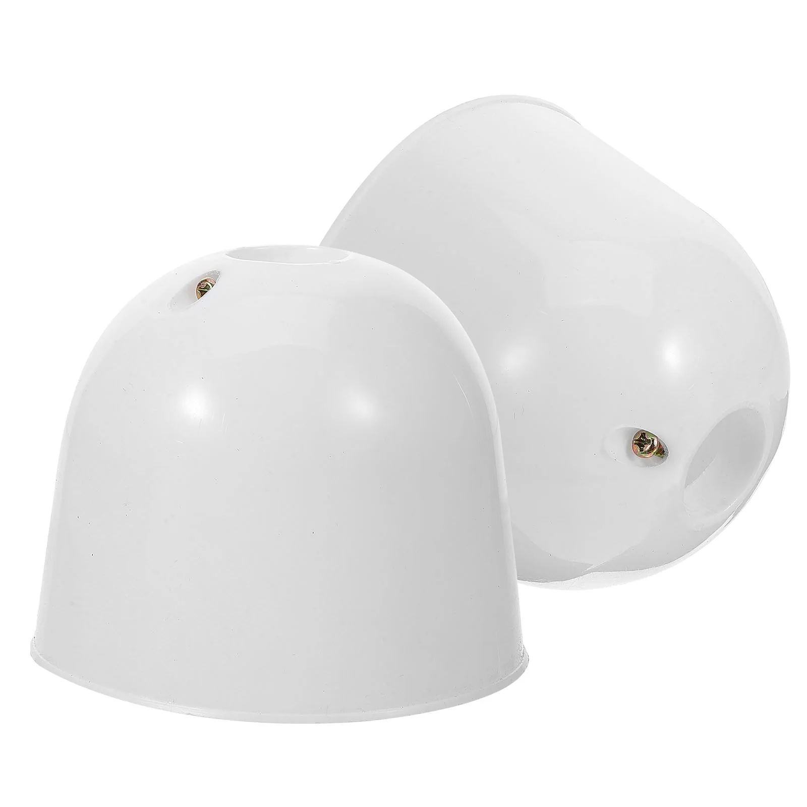 

2 Pcs Decorate Ceiling Fan Accessories Supplies Bottom Canopy Plastic Kit Pendant Light Parts Decoration