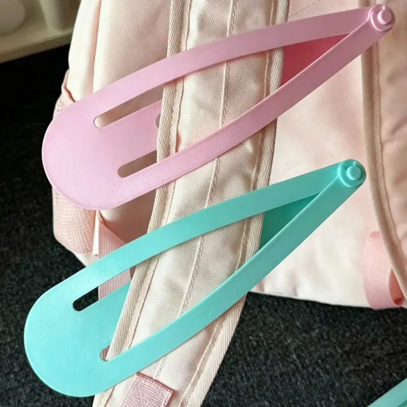 Korean INS Popular Giant Hairpins Oversized Teardrop BB Hairclip Elegant Bangs Fixing Clips Sweet Hair Ornaments Girls Bag Charm