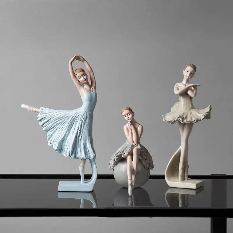 

Nordic Creative Ballet Girl Decoration Dancer Model Room Princess Room Soft Home Furnishings