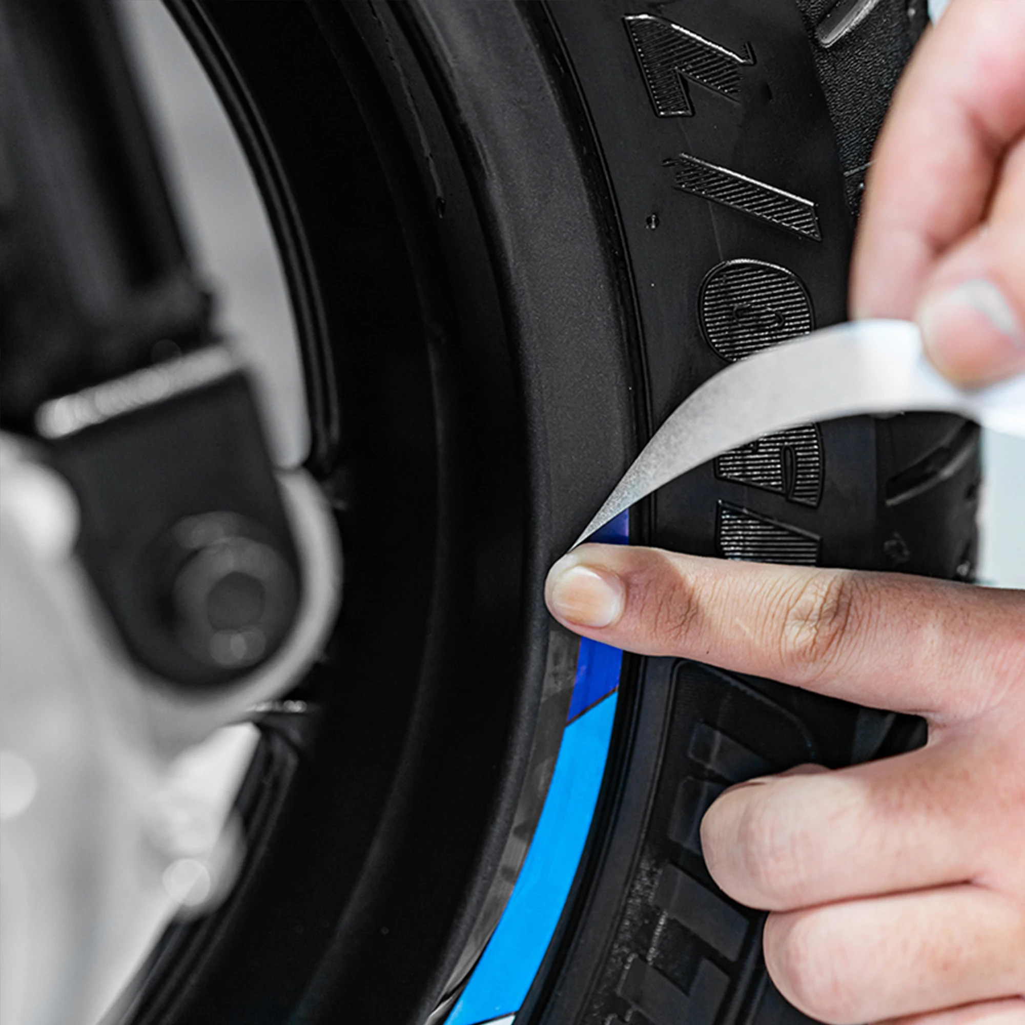 Motorcycle Wheel Rim Reflective Decals Compatible with SYM TL500 TL508 Waterproof Sun Protection Modified Hub Stickers