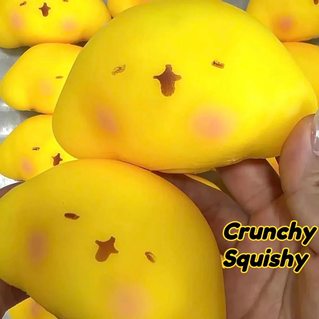 Cute Animal Crunchy Ball Squishy Stress Ball Fidget Toy Crunchy Squeeze Ball