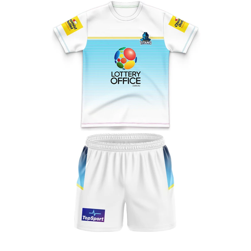 

2024 GOLD COAST TITANS Kids Kit RUGBY JERSEY Size:16-26