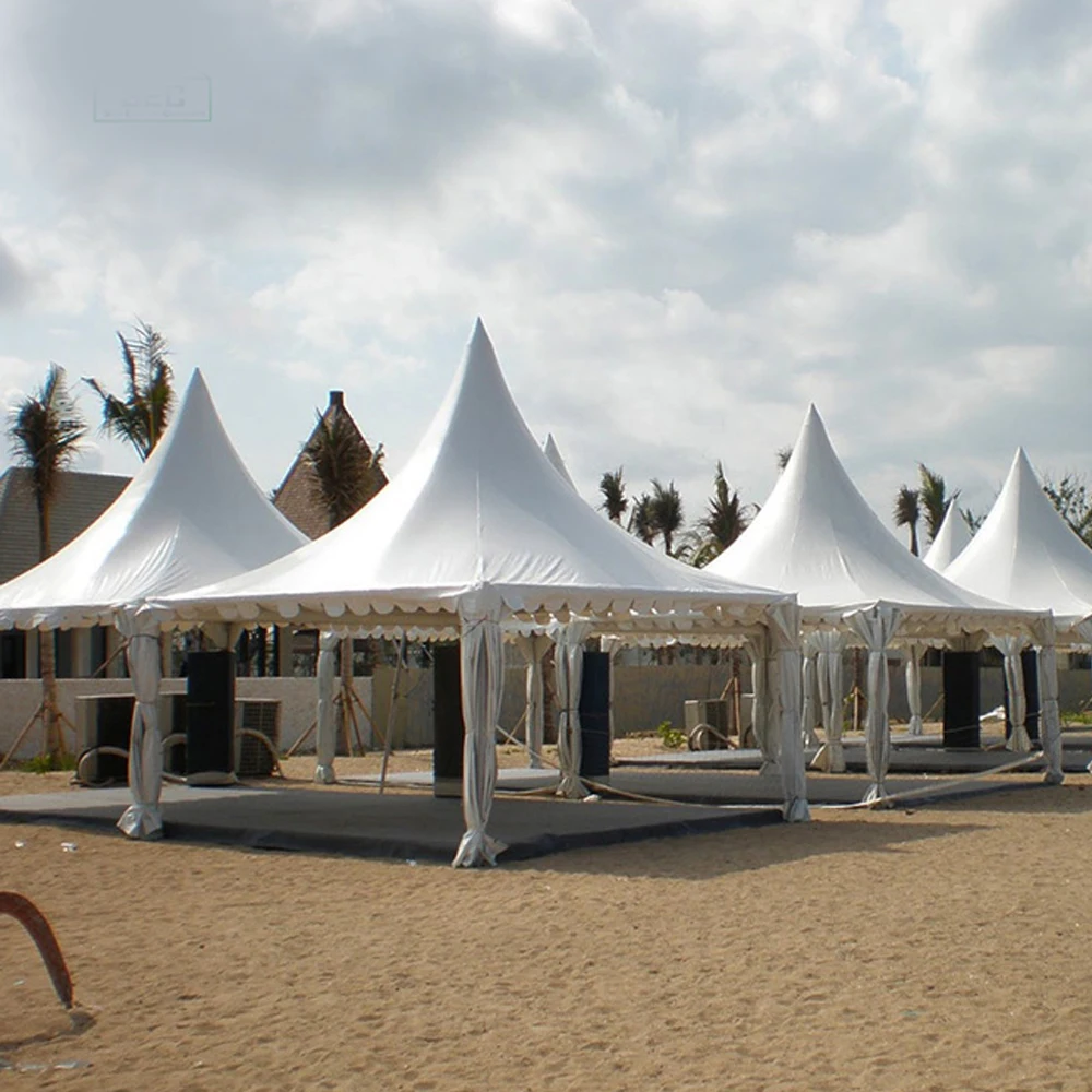 Commercial Aluminum Frame Pagoda Tent Waterproof UV Resistant PVC Canopy Marquee Car Show Wedding Event Trade Show Customizable