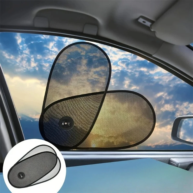 Car Side Shade Telescopic Heat Insulation Sun Blocker Universal Non Vision Blocking Shield For Vehicle Travel Home Daily