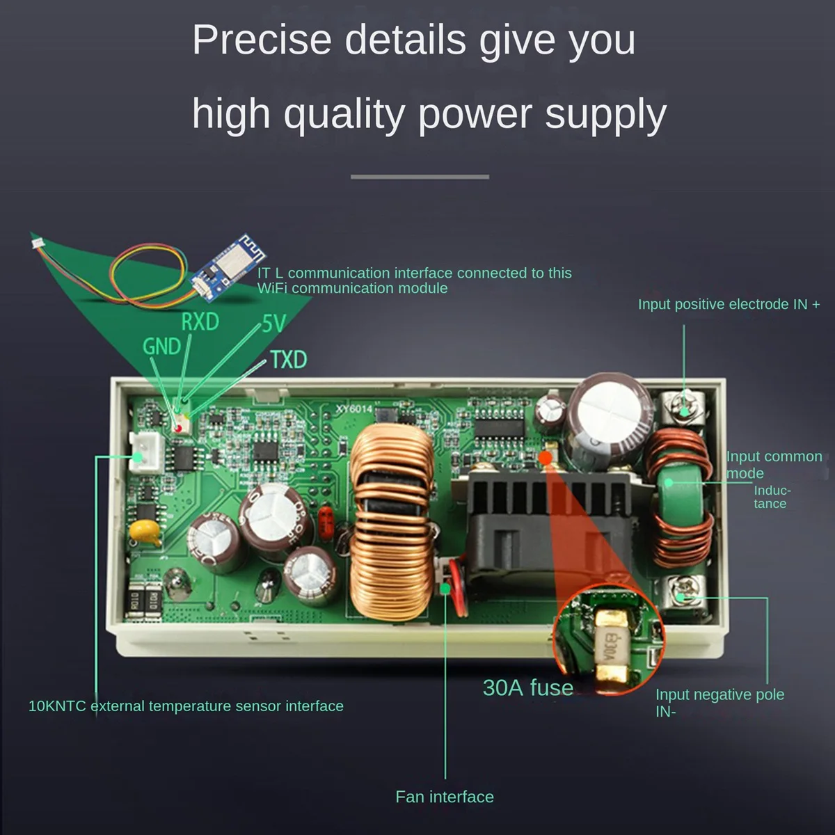 XY6014 CNC regulowane napięcie stabilizowane prądem stałym zasilanie energią elektryczną 1,8 cala kolorowy wyświetlacz LCD stałe napięcie stały prąd 900W