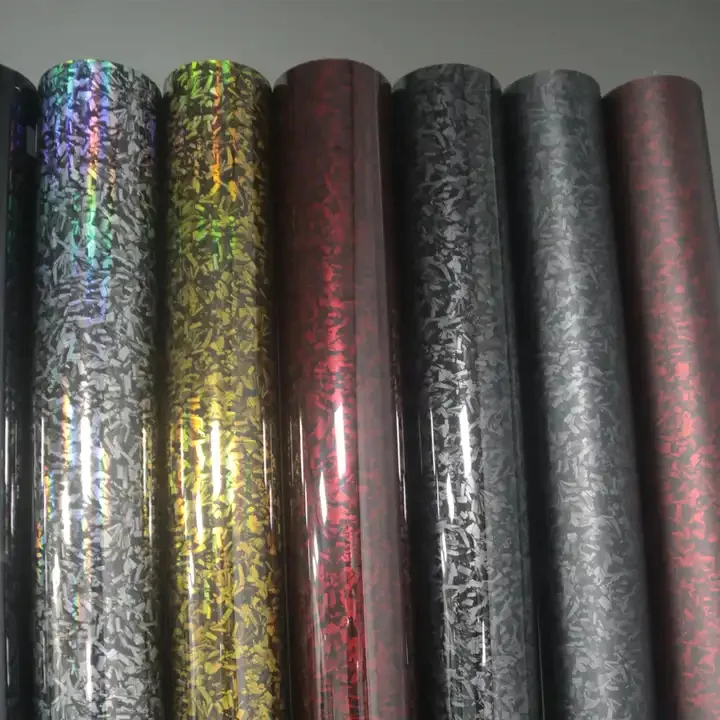 Automotive koolstofvezelfilm zwart interieur middenconsole sticker carrosserie dak matte motorfiets kleurverandering film