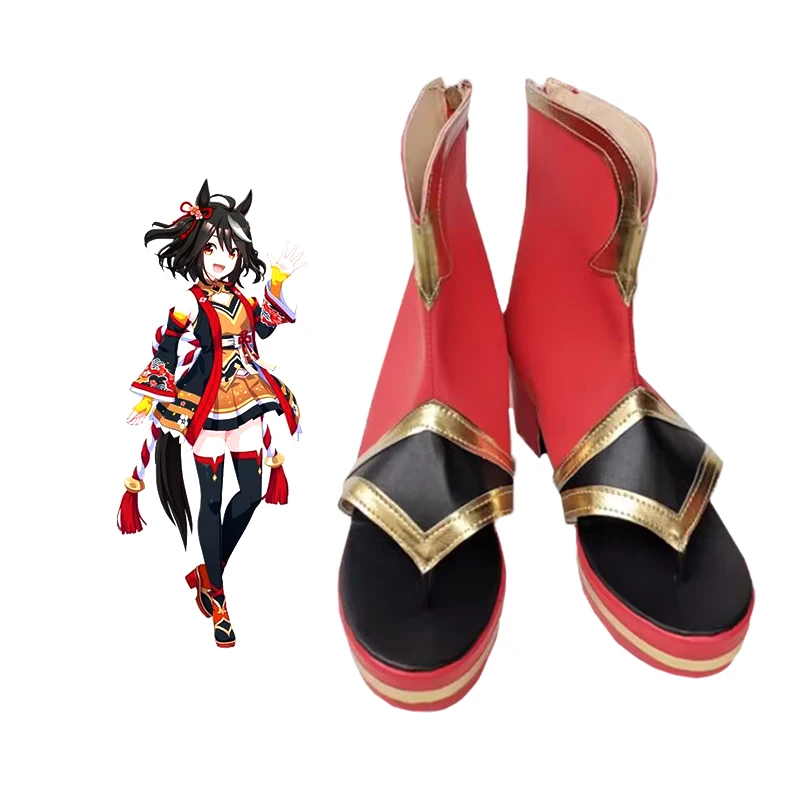 Game Mamusume Pretty Derby Kitasan Black Cosplay Shoes Comic Halloween Party Cosplay Costume Prop Women High-heel Shoes Comic