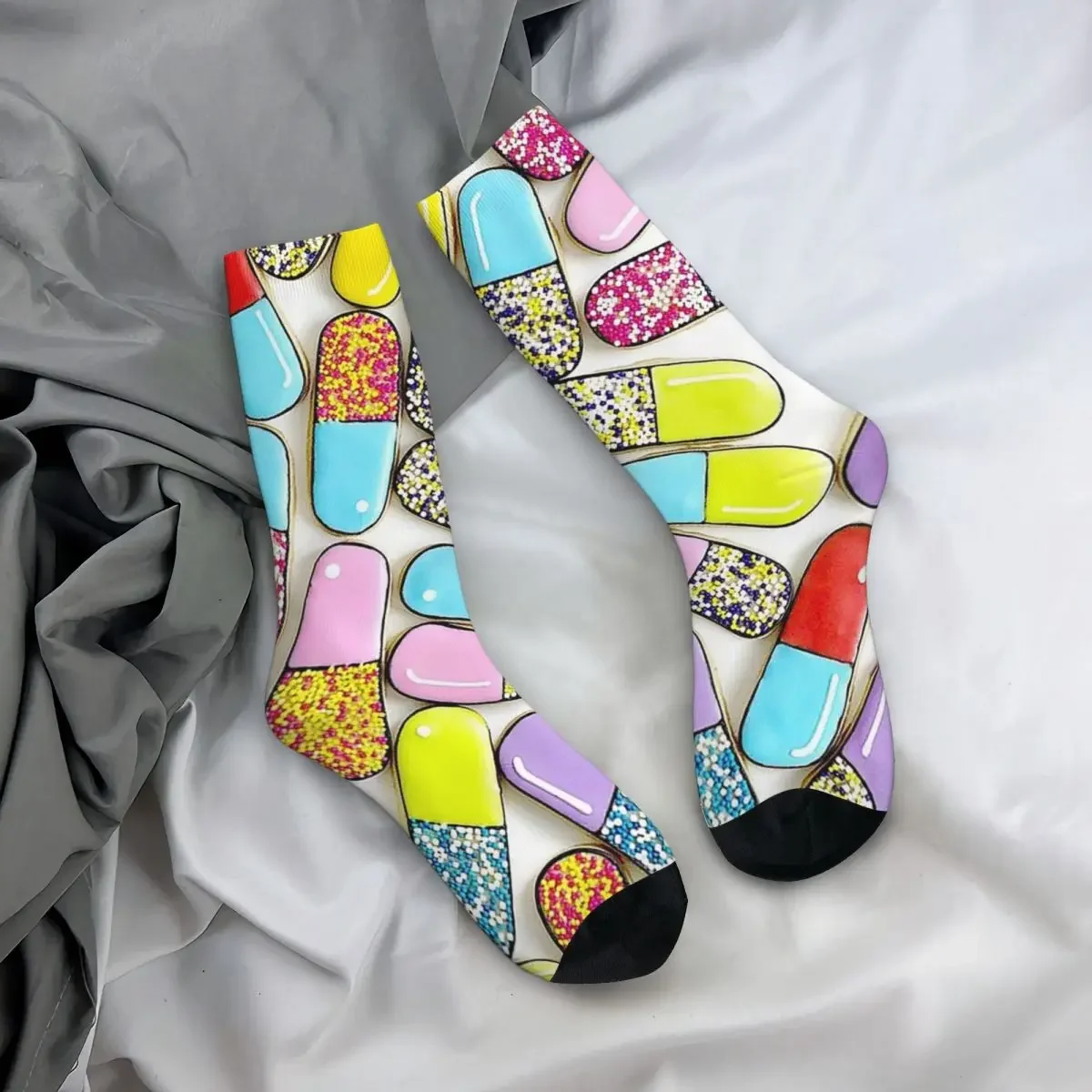 PHARBELLA-Chaussettes à Motif Y pour Homme et Femme, Bas Harajuku Super Doux, Chaussettes sulfToutes Saisons, Accessoires pour Cadeau d'Anniversaire