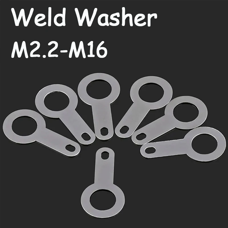 M2.2-M16 Tin plated Copper Single Head Soldering Terminal Circular Weld Washer Welding Sheet Solding Lug Washers