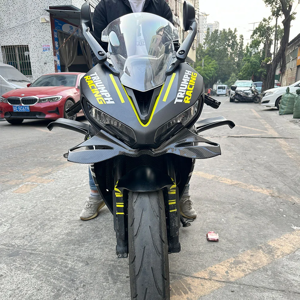 Motorcycle fairing component - Fixed airfoil - For the Triumph Daytona 660 2024-2025 - Aerodynamic wing panel side wing spoiler