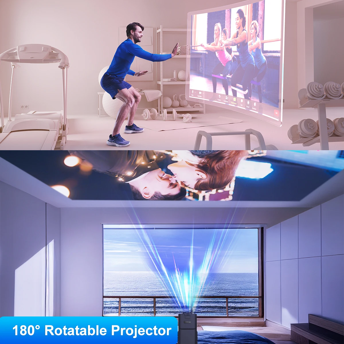 Proiettore Magcubic HY320 4K Android 11 Nativo 1080P 390ANSI Wifi6 BT5.0 Cinema portatile Allwinner H713 Proiettore Aggiornato HY300