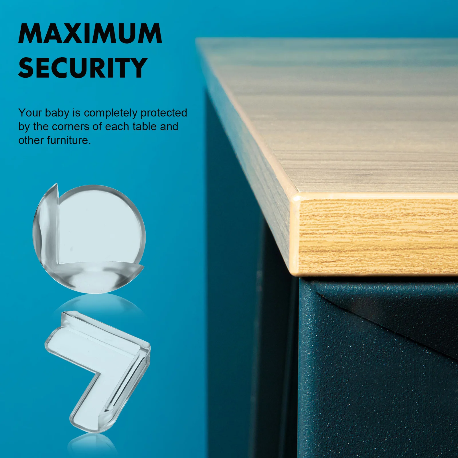 แผ่นกันกระแทกมุมเฟอร์นิเจอร์แบบใส 20 ชิ้น ป้องกันมุมโต๊ะ ป้องกันการกระแทกสำหรับเด็ก