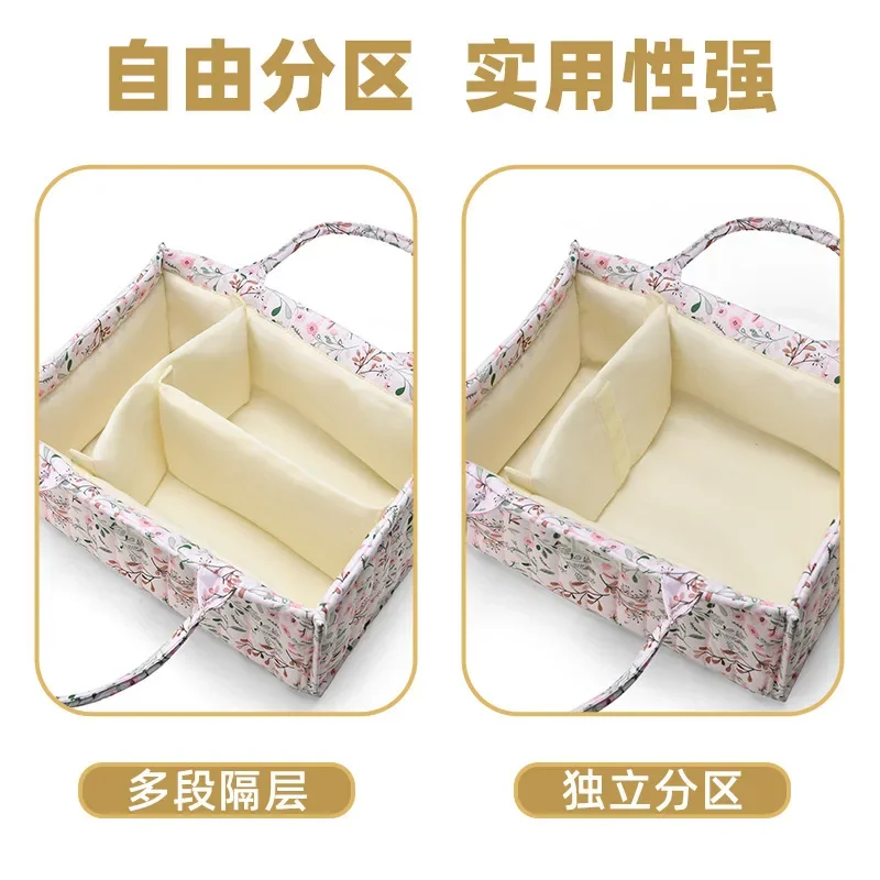 Baby Diaper Organizer Bag Folding Portable Diaper Stackers & Caddies High Capacity Storage Bag for Baby Things Diaper Bags Gifts