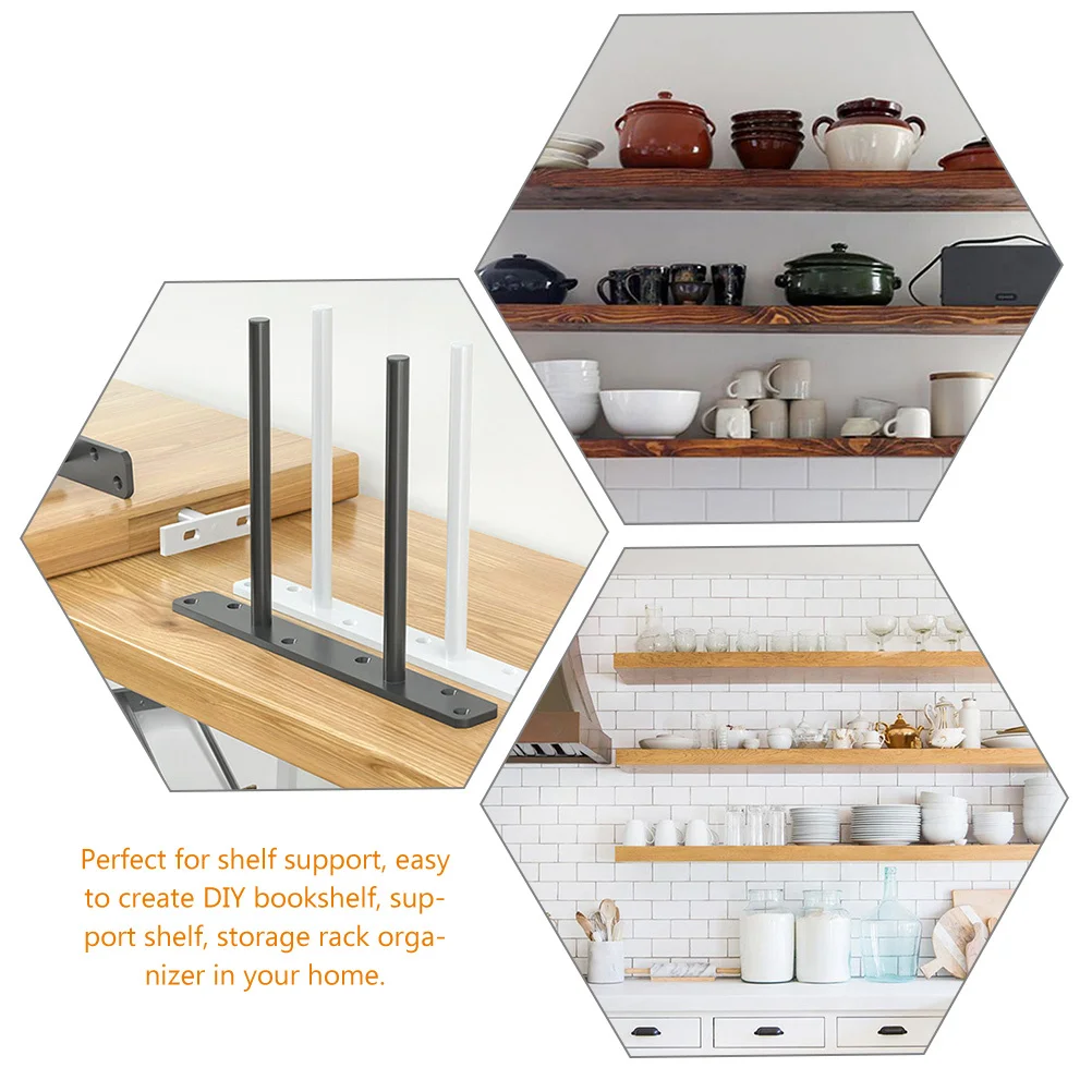 

6Pcs Hidden Floating Shelf Bracket Heavy Duty Invisible Wall Mount Solid Steel Supports 150mm Floating Shelves Hardware