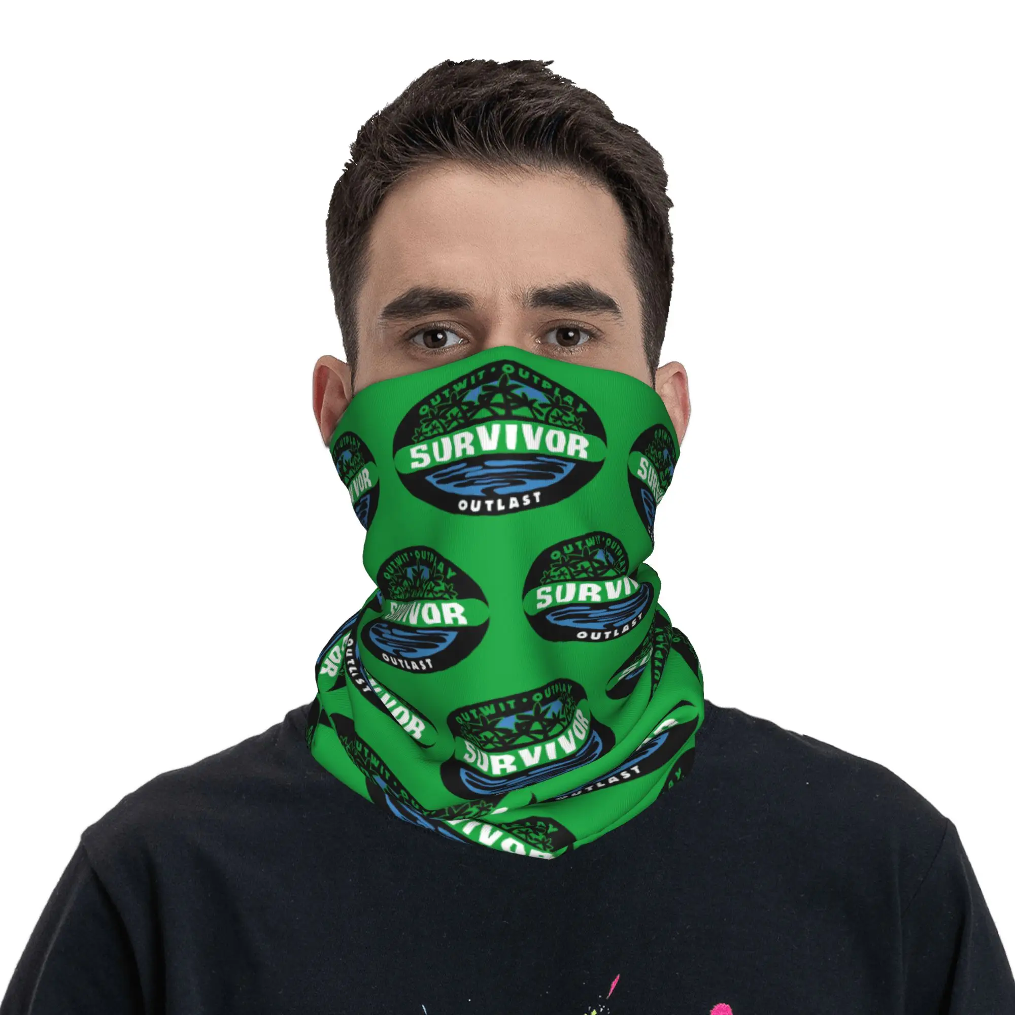 

S-Survivors Bandana Neck Gaiter Printed Mask Scarf Warm Cycling Scarf Running for Men Women Adult Winter