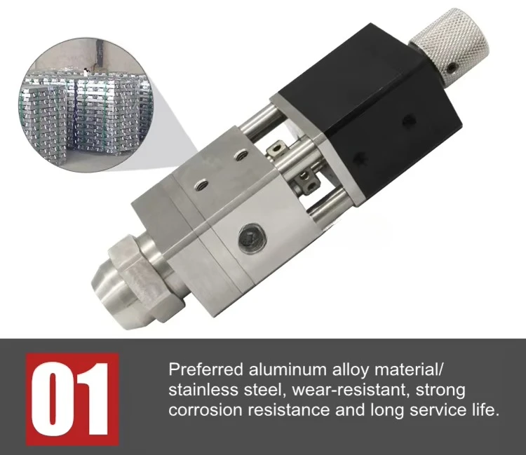 High Pressure Dispensing Accessories Isolation Back Suction Double Cylinder Valve Precision Dispensing Valve 2K Adhesives Nozzle