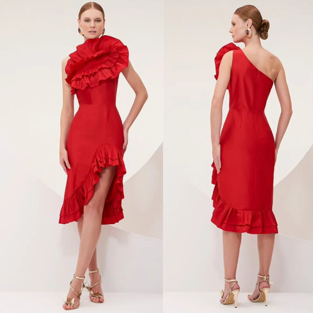 Vestido largo hasta la rodilla para el Día de San Valentín