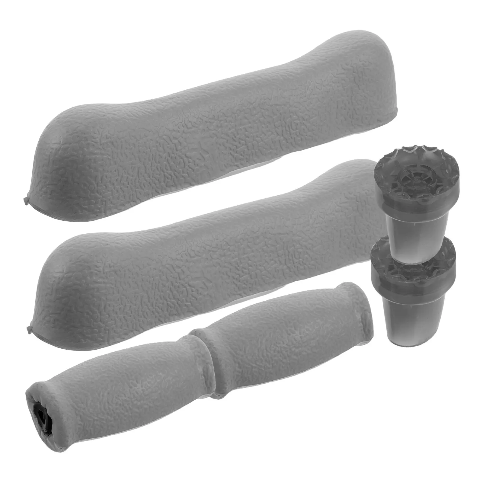 6Pcs Universal Fit Crutch Tips Rubber Non-Slip Replacement for Single Double Underarm Crutches Outdoor Hiking Mountain Walking
