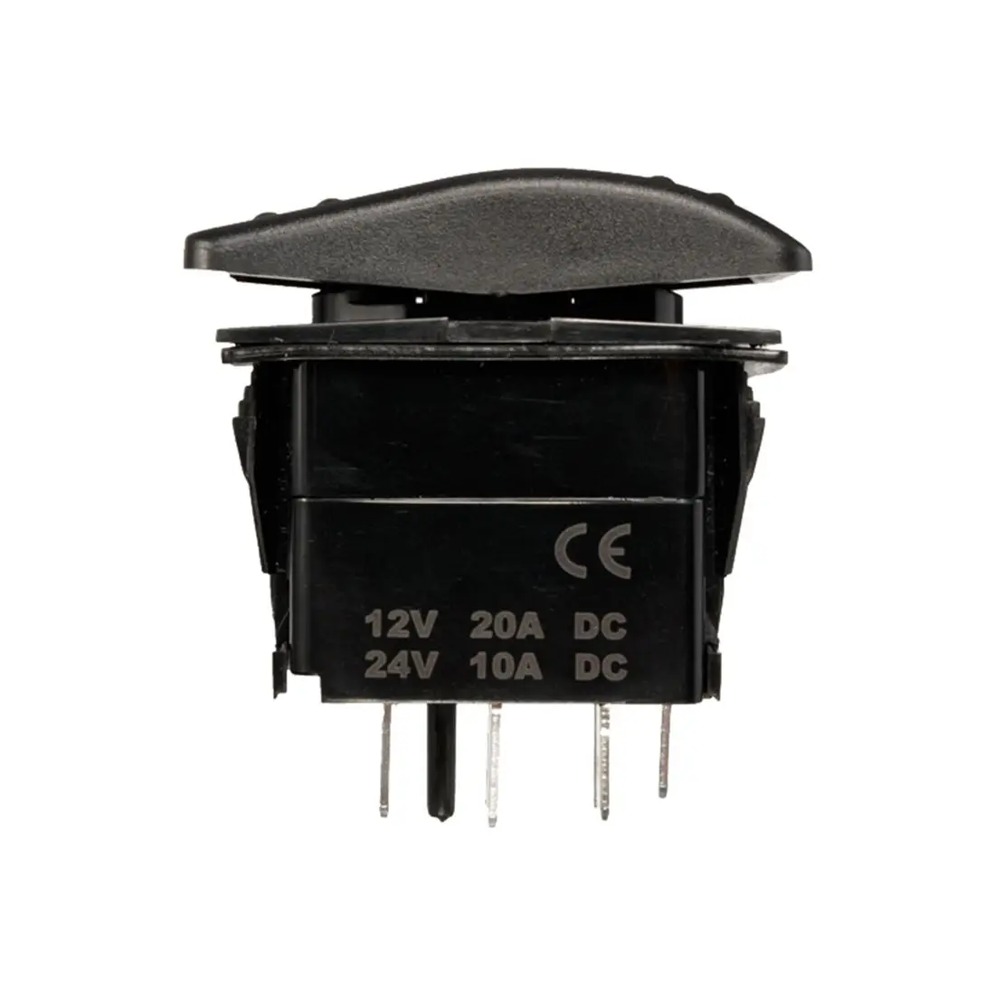 12V 20A In Out ON-OFF-ON Rocker Switch 7 Pin LED green