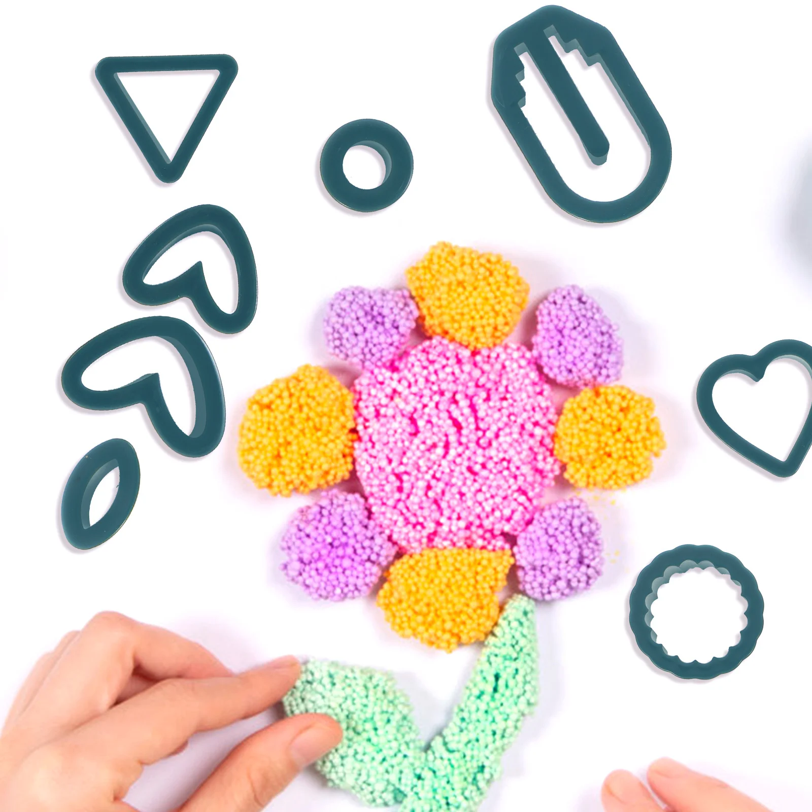 

1Set Earring Polymer Clay Cutter Plastic Craft Tool for Jewelry Pottery Metal Cookie Fondant Smooth Edges Plastic Clay Cutter