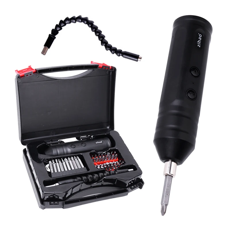 

Multi-functional Electric Screwdriver Set Hand Drill Easy Carry Cordless Household Rechargeable Lightweight Gadgets Power Tools