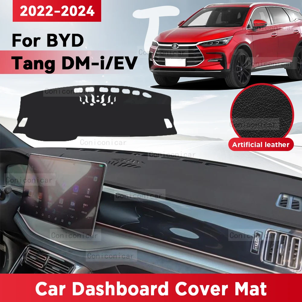 For BYD TANG DM-i EV 2022-2024 Car Dashboard Cover Mat Sun Shade Pad Avoid Light Mat Instrument Carpet Protection Accessories