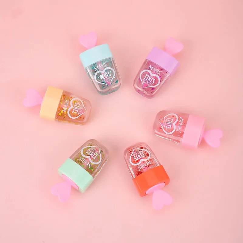 24Pcs Cute Ice Cream Color Changing Lip Gloss Set Lip Tint Moisturizing Longlasting Lip Oil Girls Lips Makeup Wholesale