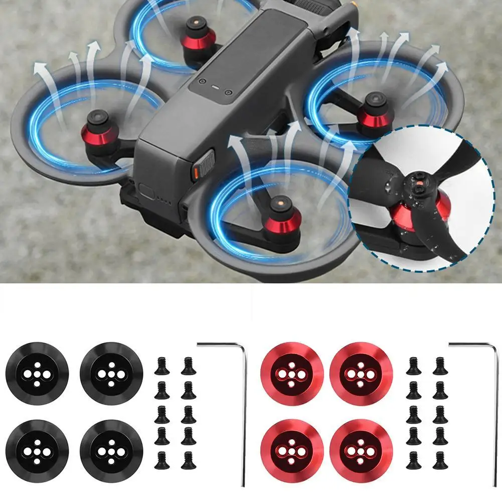 

For DJI Avata 2 Motor Cover Aluminum Alloy Engine Protector Cap Dust Cover Guard With Screws Lightweight Shell Drone Accessories