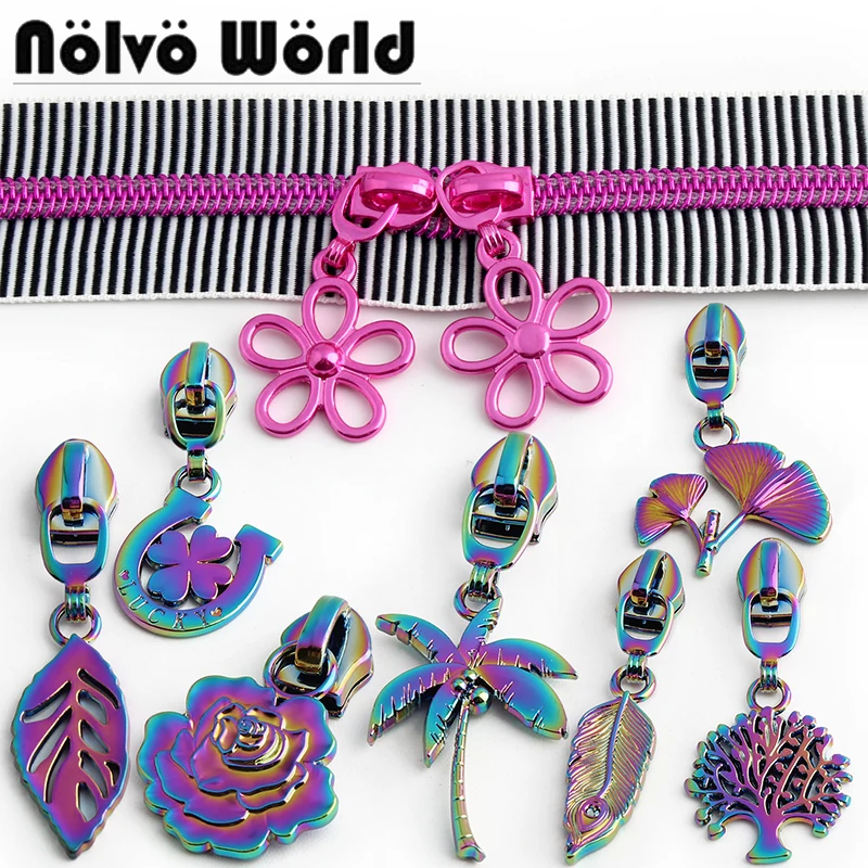 

5/10/20pcs 5# Zipper Slider for Nylon Zips Jacket Bag Purse Pockets Zippers Heads Puller Repair Kit Garment Sewing Accessories