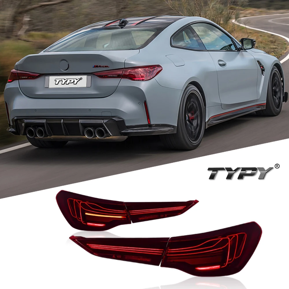 

Автомобильные задние фонари TYPY для BMW 4 серии M4 G22 G82 2020-2023, задние автомобильные фонари, дневные ходовые огни, автомобильные аксессуары