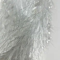 Shiny Feather Tassel Fabric Golden Regular Tassel Feather Yarn Clothing Fabric Performance Background Designer DIY Sewing Cloth